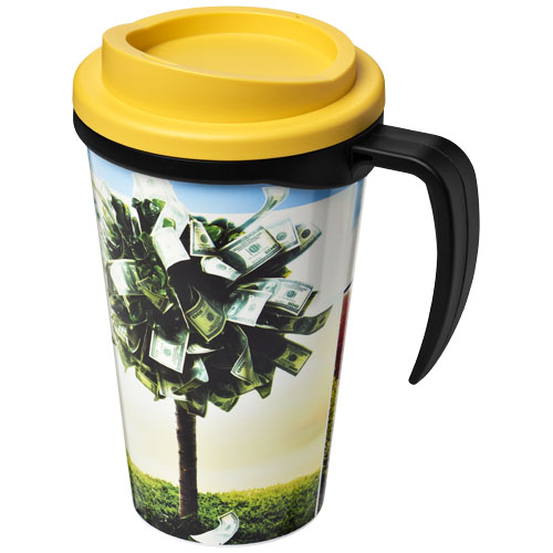 Brite-Americano® Grande 350 ml Insulated Mug - Black, Yellow