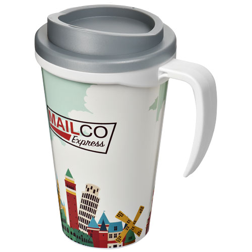 Brite-Americano® Grande 350 ml Insulated Mug - White, Grey