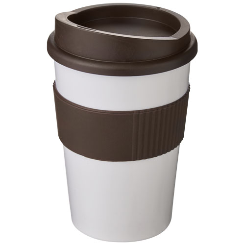 Americano® Medio 300 ml Tumbler With Grip - White, Brown