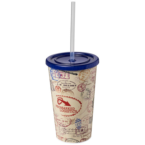 Brite-Americano® 350 ml Double-Walled Stadium Cup - Blue