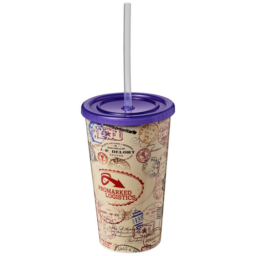 Brite-Americano® 350 ml Double-Walled Stadium Cup - Purple