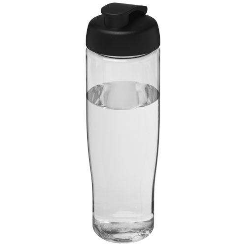 H2O Tempo® 700 ml Flip Lid Sport Bottle - Transparent, Black