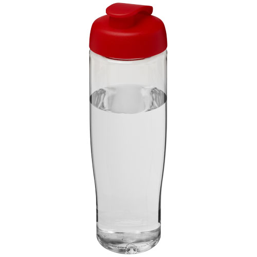 H2O Tempo® 700 ml Flip Lid Sport Bottle - Transparent, Red