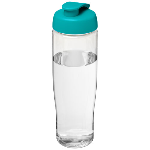 H2O Tempo® 700 ml Flip Lid Sport Bottle - Transparent, Aqua Blue