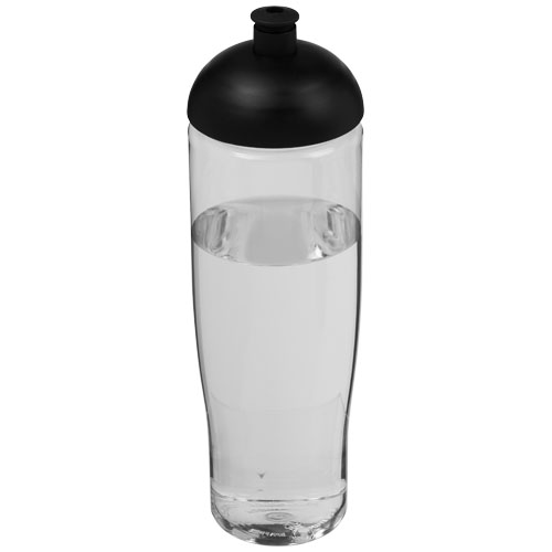 H2O Tempo® 700 ml Dome Lid Sport Bottle - Transparent, Black