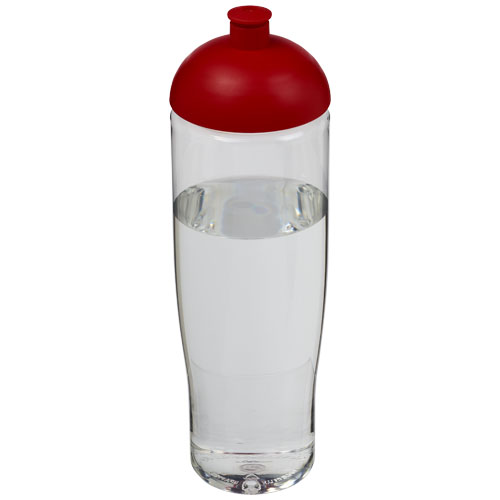 H2O Tempo® 700 ml Dome Lid Sport Bottle - Transparent, Red