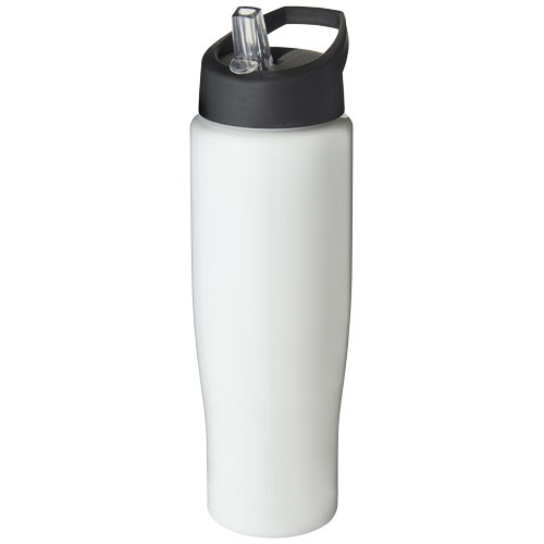 H2O Tempo® 700 ml Spout Lid Sport Bottle - White, Black