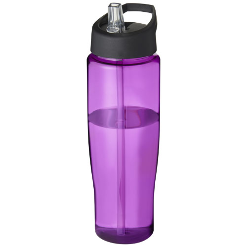 H2O Tempo® 700 ml Spout Lid Sport Bottle - Purple, Black