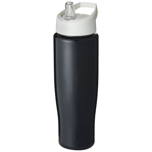H2O Tempo® 700 ml Spout Lid Sport Bottle - Black, White