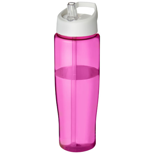 H2O Tempo® 700 ml Spout Lid Sport Bottle - Pink, White
