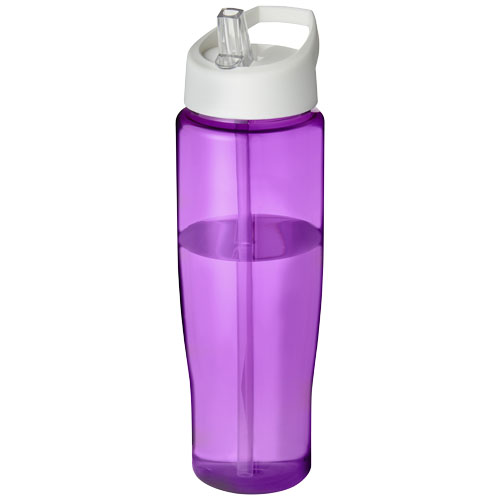 H2O Tempo® 700 ml Spout Lid Sport Bottle - Purple, White