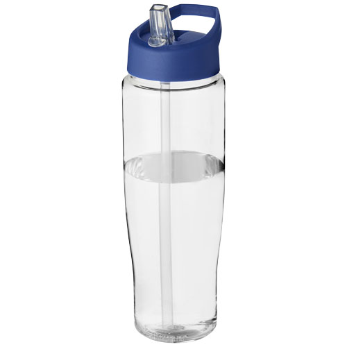 H2O Tempo® 700 ml Spout Lid Sport Bottle - Transparent, Blue
