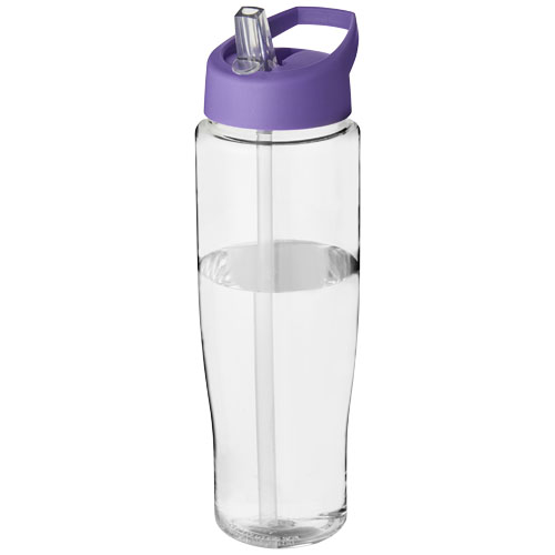 H2O Tempo® 700 ml Spout Lid Sport Bottle - Transparent, Purple