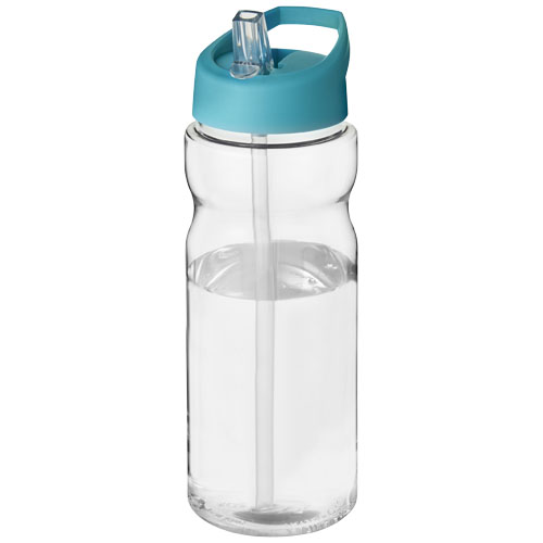 H2O Base® 650 ml Spout Lid Sport Bottle - Transparent, Aqua Blue