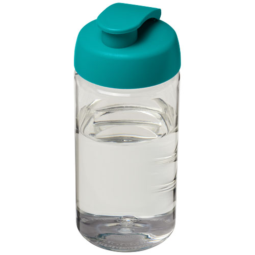 H2O Bop® 500 ml Flip Lid Sport Bottle - Transparent, Aqua Blue