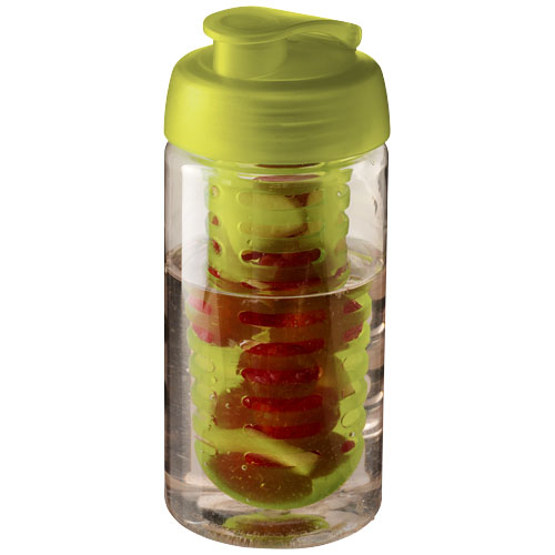 H2O Bop® 500 ml Flip Lid Sport Bottle & Infuser - Transparent, Lime