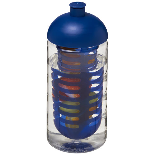 H2O Bop® 500 ml Dome Lid Sport Bottle & Infuser - Transparent, Blue