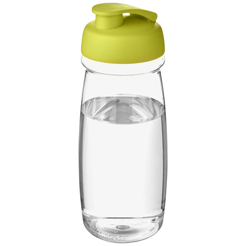 H2O Pulse® 600 ml Flip Lid Sport Bottle - Transparent, Lime