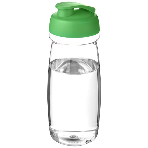 H2O Pulse® 600 ml Flip Lid Sport Bottle - Transparent, Green