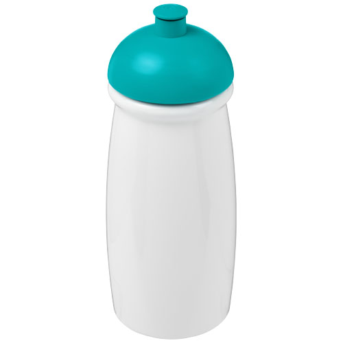 H2O Pulse® 600 ml Dome Lid Sport Bottle - White, Aqua