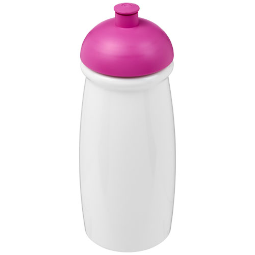H2O Pulse® 600 ml Dome Lid Sport Bottle - White, Pink