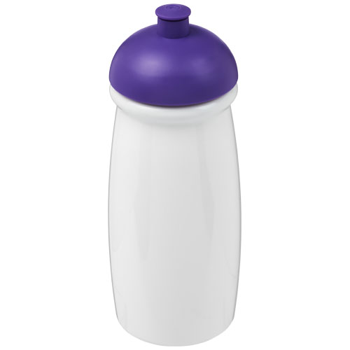 H2O Pulse® 600 ml Dome Lid Sport Bottle - White, Purple
