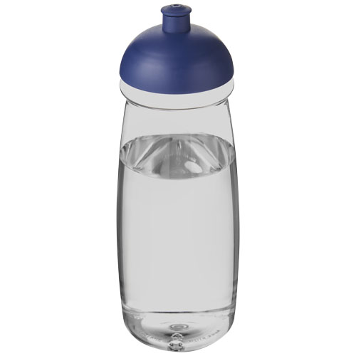 H2O Pulse® 600 ml Dome Lid Sport Bottle - Transparent, Blue