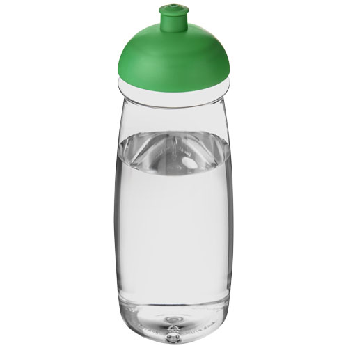 H2O Pulse® 600 ml Dome Lid Sport Bottle - Transparent, Green
