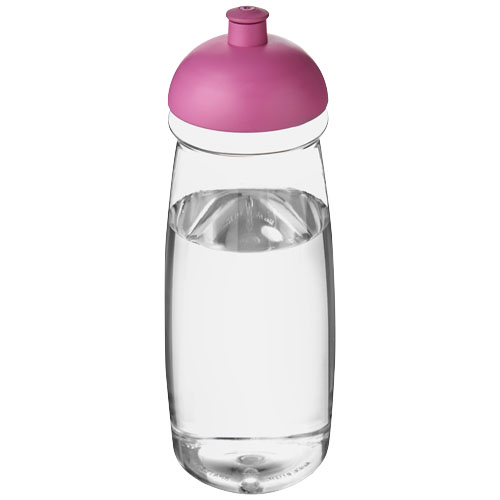 H2O Pulse® 600 ml Dome Lid Sport Bottle - Transparent, Pink