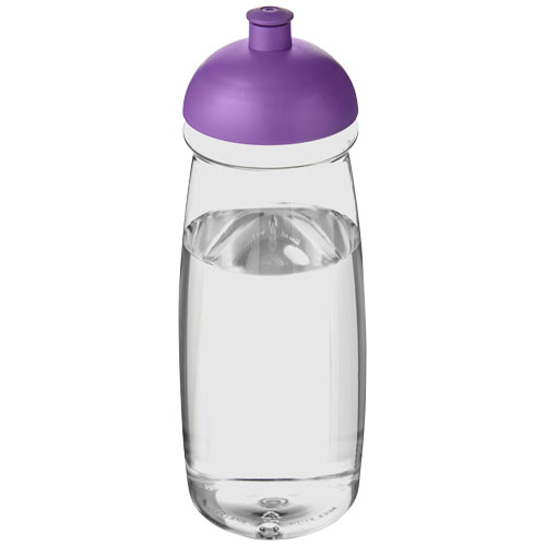 H2O Pulse® 600 ml Dome Lid Sport Bottle - Transparent, Purple