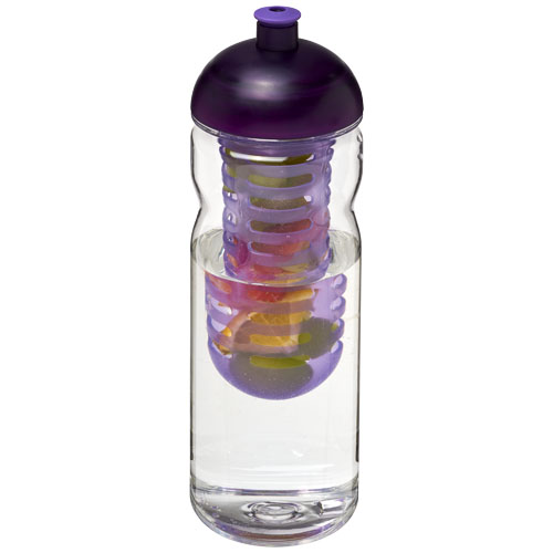 H2O Base Tritan™ 650 ml Dome Lid Bottle & Infuser - Transparent, Purple