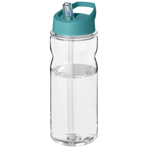 H2O Base Tritan™ 650 ml Spout Lid Sport Bottle - Transparent, Aqua Blue