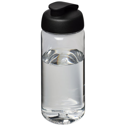 H2O Octave Tritan™ 600 ml Flip Lid Sport Bottle - Transparent, Black