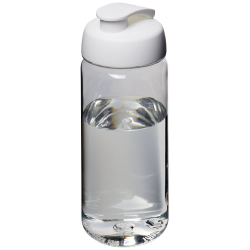 H2O Octave Tritan™ 600 ml Flip Lid Sport Bottle - Transparent, White
