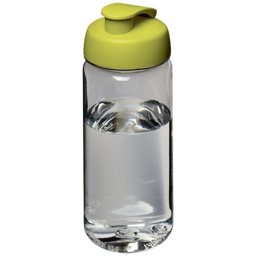 H2O Octave Tritan™ 600 ml Flip Lid Sport Bottle - Transparent, Lime