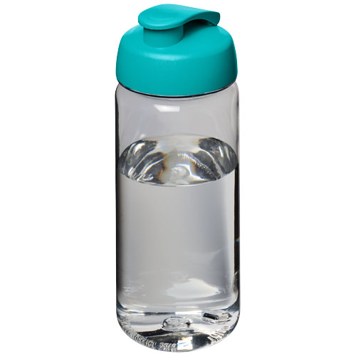 H2O Octave Tritan™ 600 ml Flip Lid Sport Bottle - Transparent, Aqua Blue