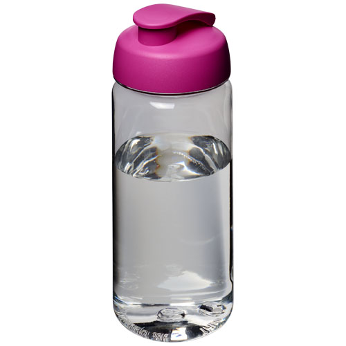 H2O Octave Tritan™ 600 ml Flip Lid Sport Bottle - Transparent, Pink