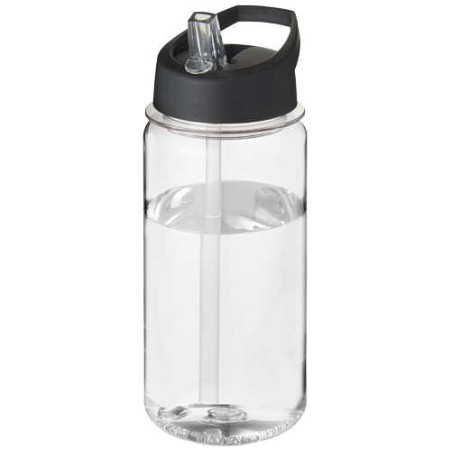 H2O Octave Tritan™ 600 ml Spout Lid Sport Bottle - Transparent, Black