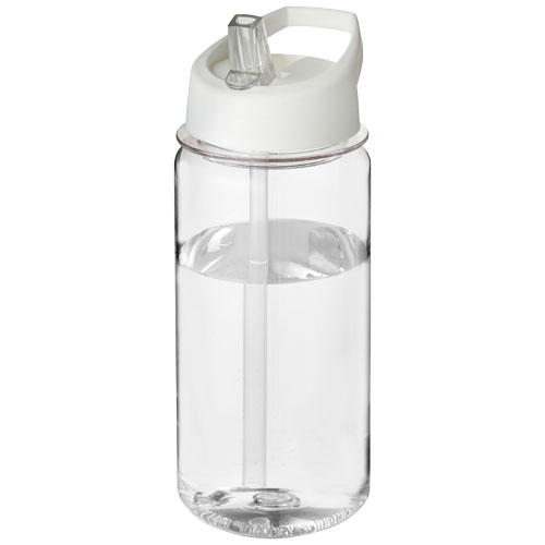 H2O Octave Tritan™ 600 ml Spout Lid Sport Bottle - Transparent, White