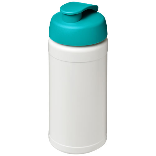 Baseline® Plus 500 ml Flip Lid Sport Bottle - White, Aqua