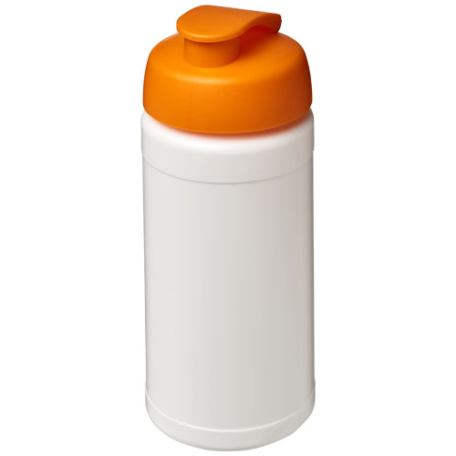 Baseline® Plus 500 ml Flip Lid Sport Bottle - White, Orange