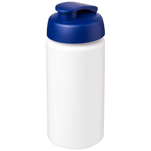 Baseline® Plus Grip 500 ml Flip Lid Sport Bottle - White, Blue