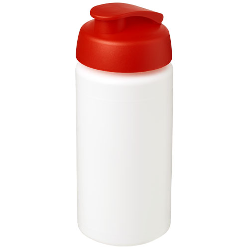 Baseline® Plus Grip 500 ml Flip Lid Sport Bottle - White, Red