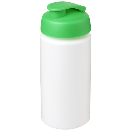 Baseline® Plus Grip 500 ml Flip Lid Sport Bottle - White, Green