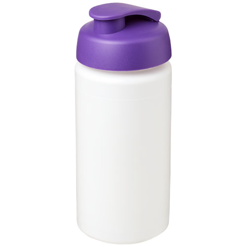 Baseline® Plus Grip 500 ml Flip Lid Sport Bottle - White, Purple