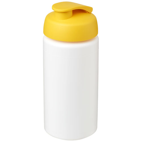 Baseline® Plus Grip 500 ml Flip Lid Sport Bottle - White, Yellow