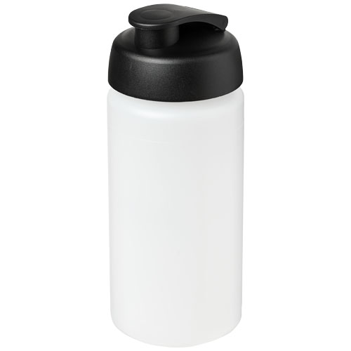 Baseline® Plus Grip 500 ml Flip Lid Sport Bottle - Transparent, Black