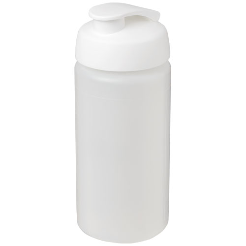 Baseline® Plus Grip 500 ml Flip Lid Sport Bottle - Transparent, White