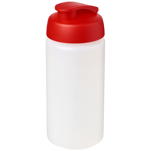 Baseline® Plus Grip 500 ml Flip Lid Sport Bottle - Transparent, Red
