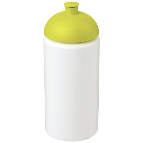 Baseline® Plus Grip 500 ml Dome Lid Sport Bottle - White, Lime